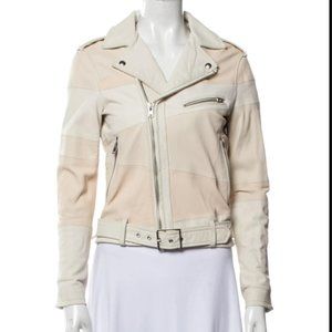 Iro Witney Pink Leather Moto Jacket sz. 38 / US 4
